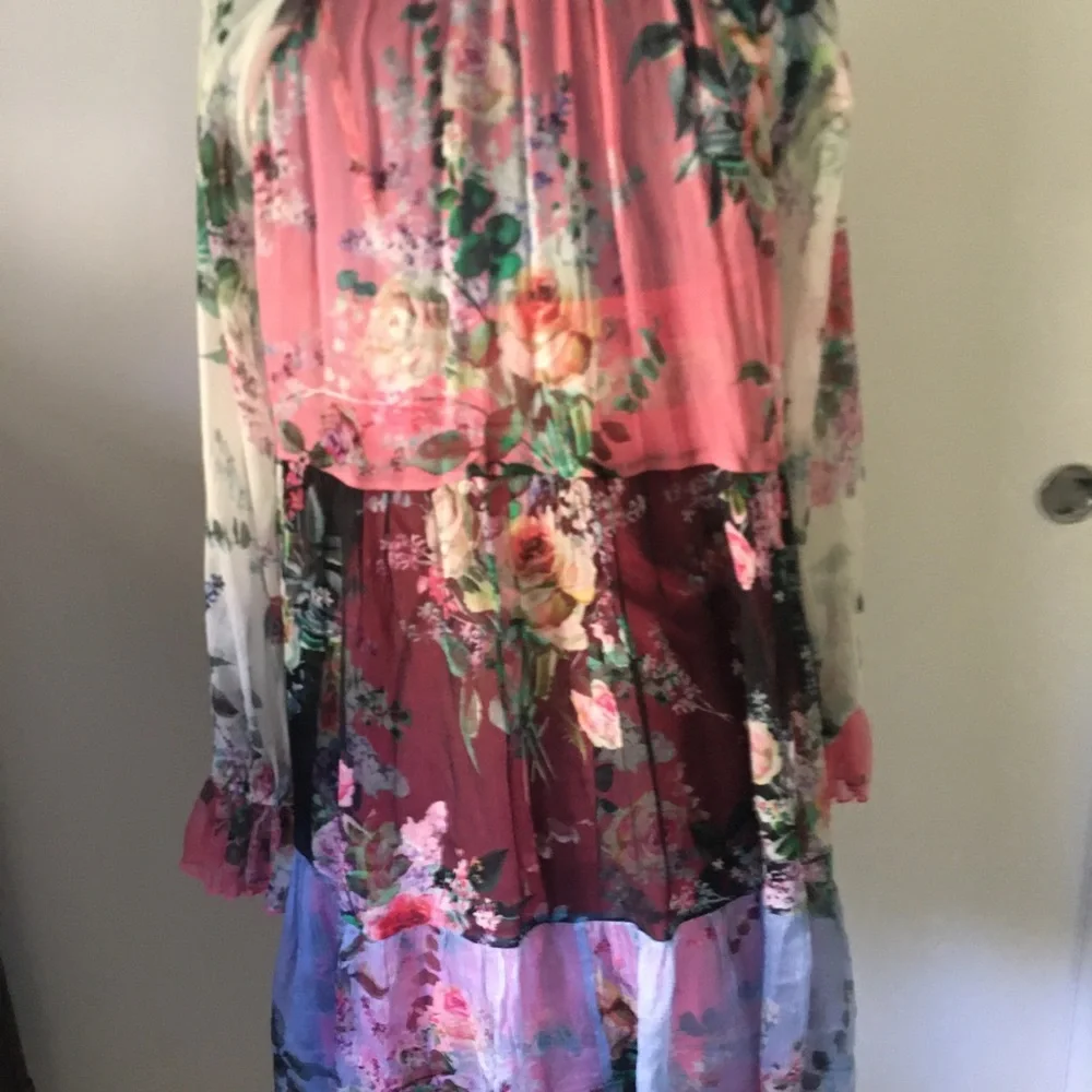 Johnny Was Adore Silk Mini Dress NWOT SIZE S - Picture 8 of 14